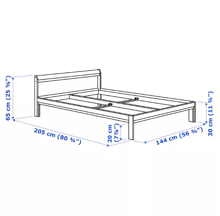 Single/ Double-bed, NEIDEN, 90*100 cm/ 140*200 cm, 1 Unit/month