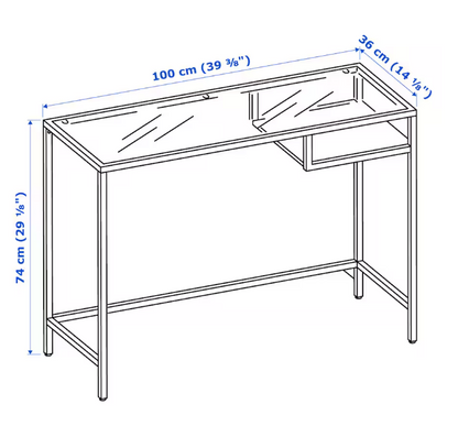 Desk, VITTSJÖ, 100*36 cm, 1 Unit/month