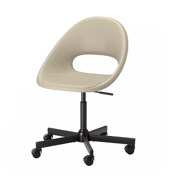 Desk chair, ELDBERGET / MALSKÄR, Swivel, 1 Unit/month