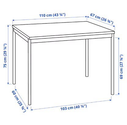 Dining table, SANDSBERG, 110*67 cm, 1 Unit/month