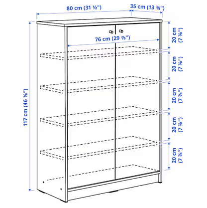 Shoe cabinet, KLEPPSTAD, 80*35*17 cm, 1 Unit/month